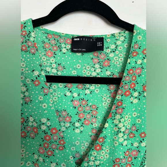 ASOS Floral Button-Through Midi Tea Dress - Picture 3 of 5